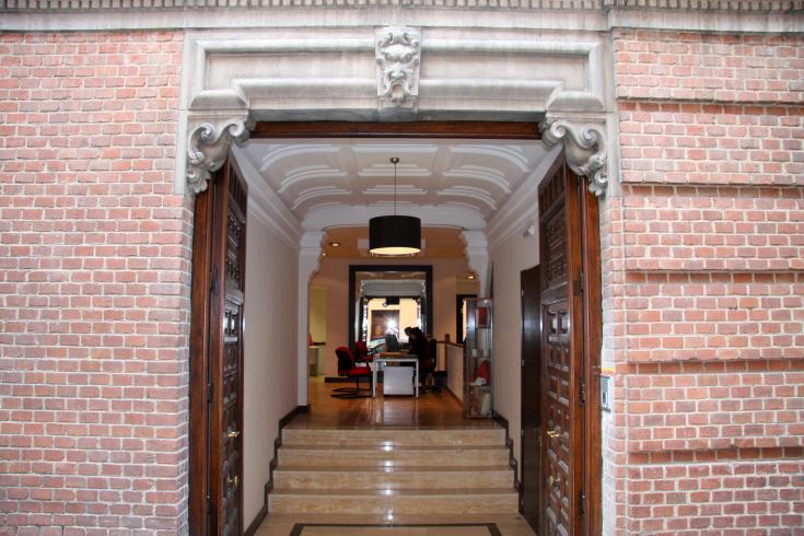 L'entrée de l'école