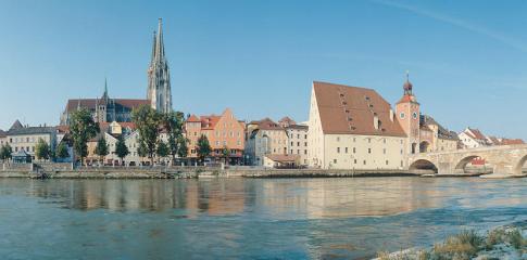 Vue de la ville de Regensburg