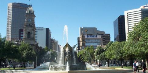 Place du centre-ville d'Adelaide