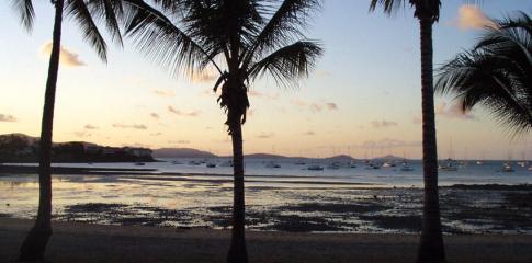 Coucher de soleil sur Airlie Beach