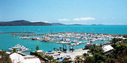 Vue panoramique de Airlie Beach