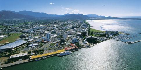 Vue aérienne de Cairns