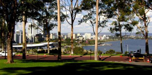 Parc au centre-ville de Perth