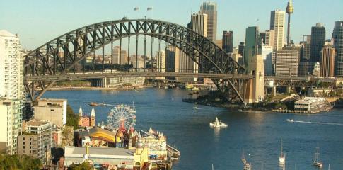 La baie de Sydney et le Harbour Bridge