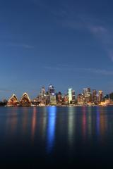Tombée de la nuit sur Sydney