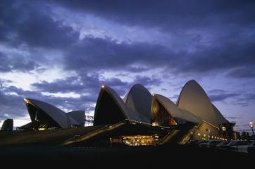 L'opéra de Sydney de nuit