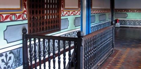Décoration typique dans un bâtiment de Santiago de Cuba