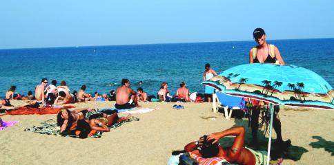 Plage à Barcelone