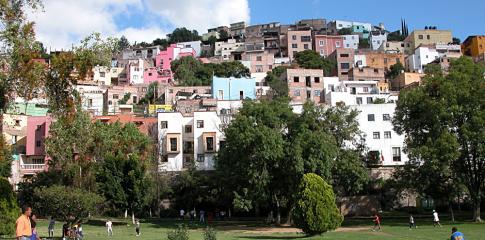 Quartier d'habitations à Guanajuato
