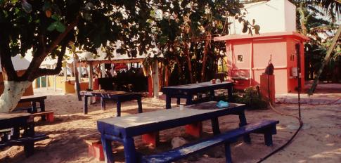 Cour intérieure d'un immeuble d'habitation à Playa del Carmen