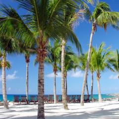 Plage de sable blanc à Playa del Carmen