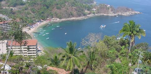 Vue des hauteurs de Puerto Vallarta