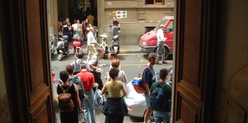 Les étudiants en séjour linguistique à Florence