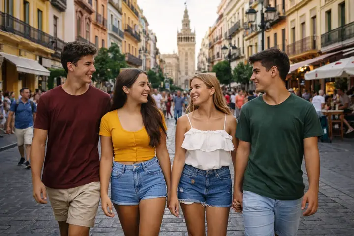 Étudiants à Séville