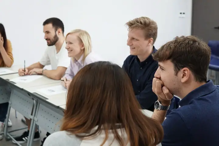 Étudiants en classe