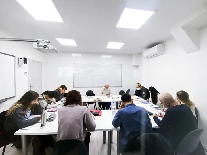 Étudiants en classe