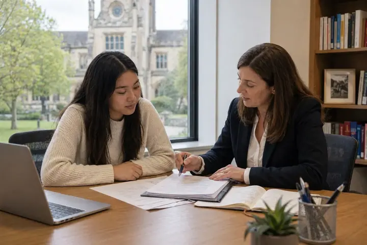 Atelier d’admission universitaire avec une conseillère académique