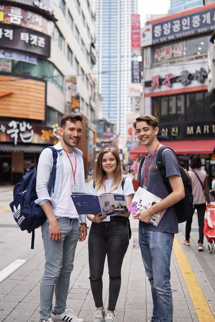 Étudiants à Busan