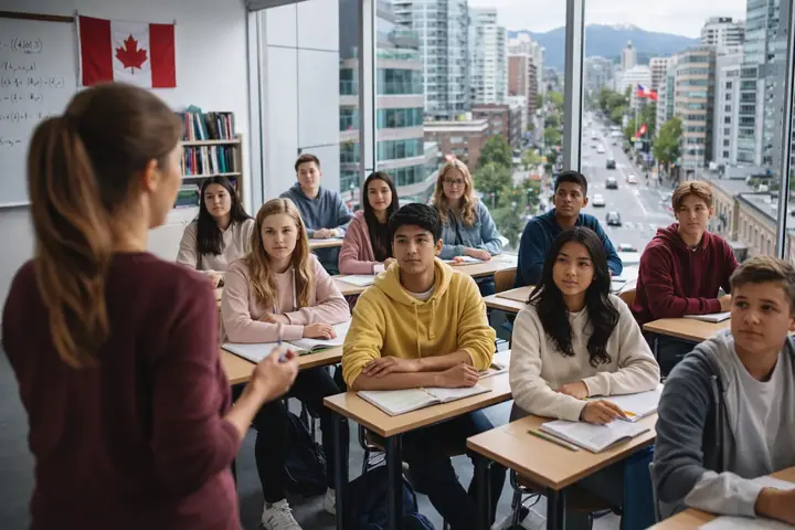 Salle de classe au Canada