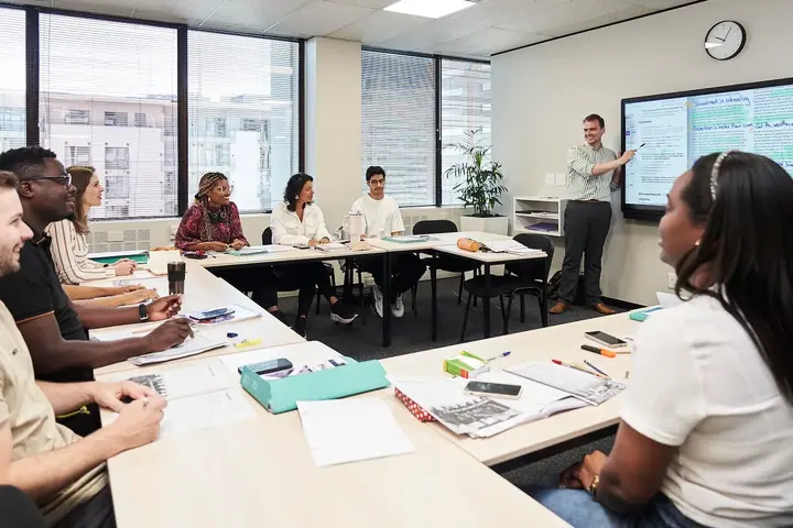 Étudiants en classe Good Hope Studies