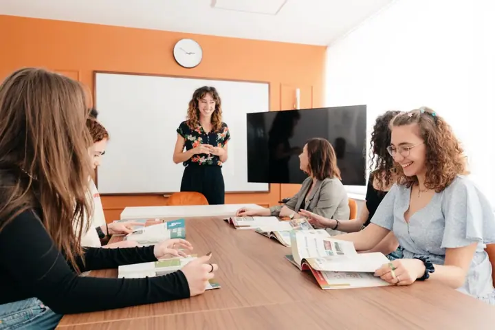 Étudiants en classe