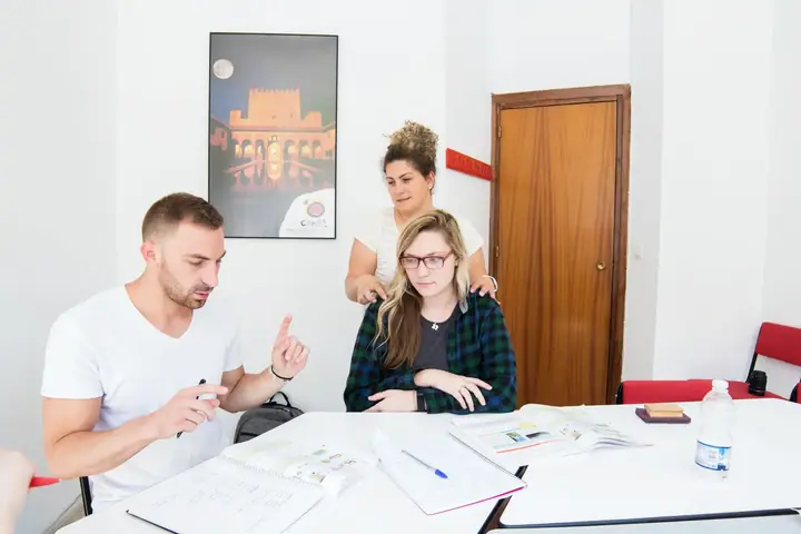 Étudiants en classe