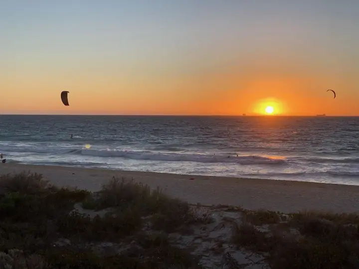 coucher de soleil à Perth