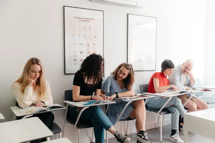 Étudiants en classe