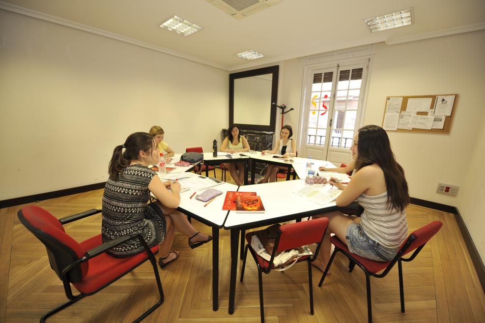 Étudiants en classe