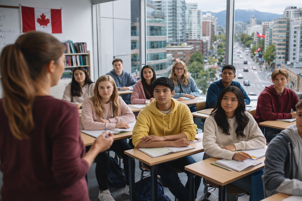 Salle de classe a Vancouver